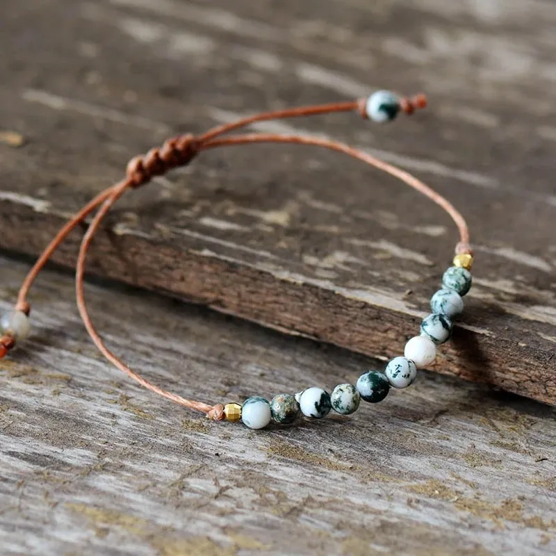 Aquatic Onyx Bracelet Ethnic Wind Braided Bracelet