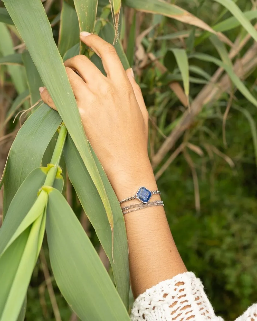 Armband - Lapislazuli - Silber - Für Sie