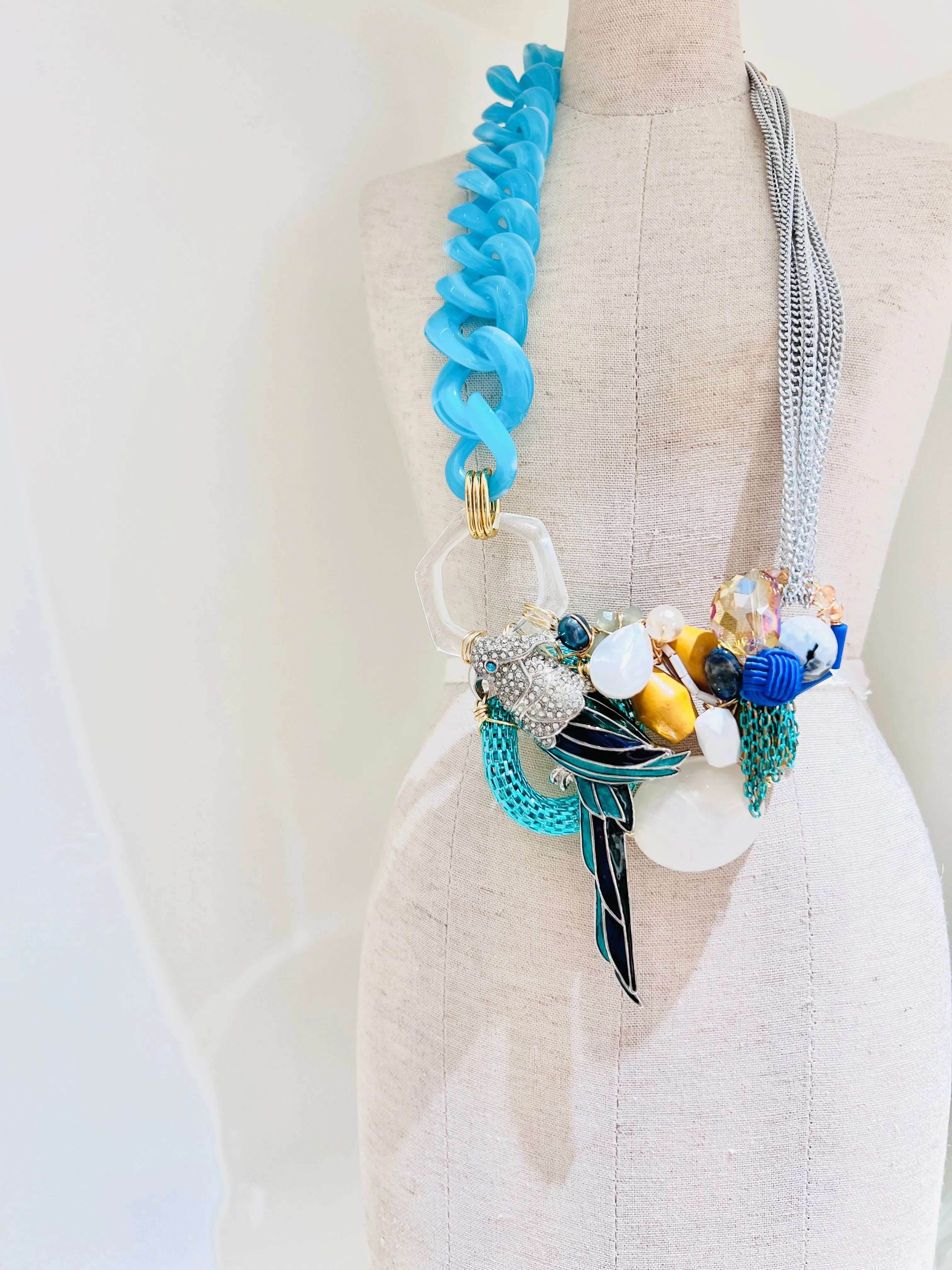 As You Say - Parrot Statement Necklace