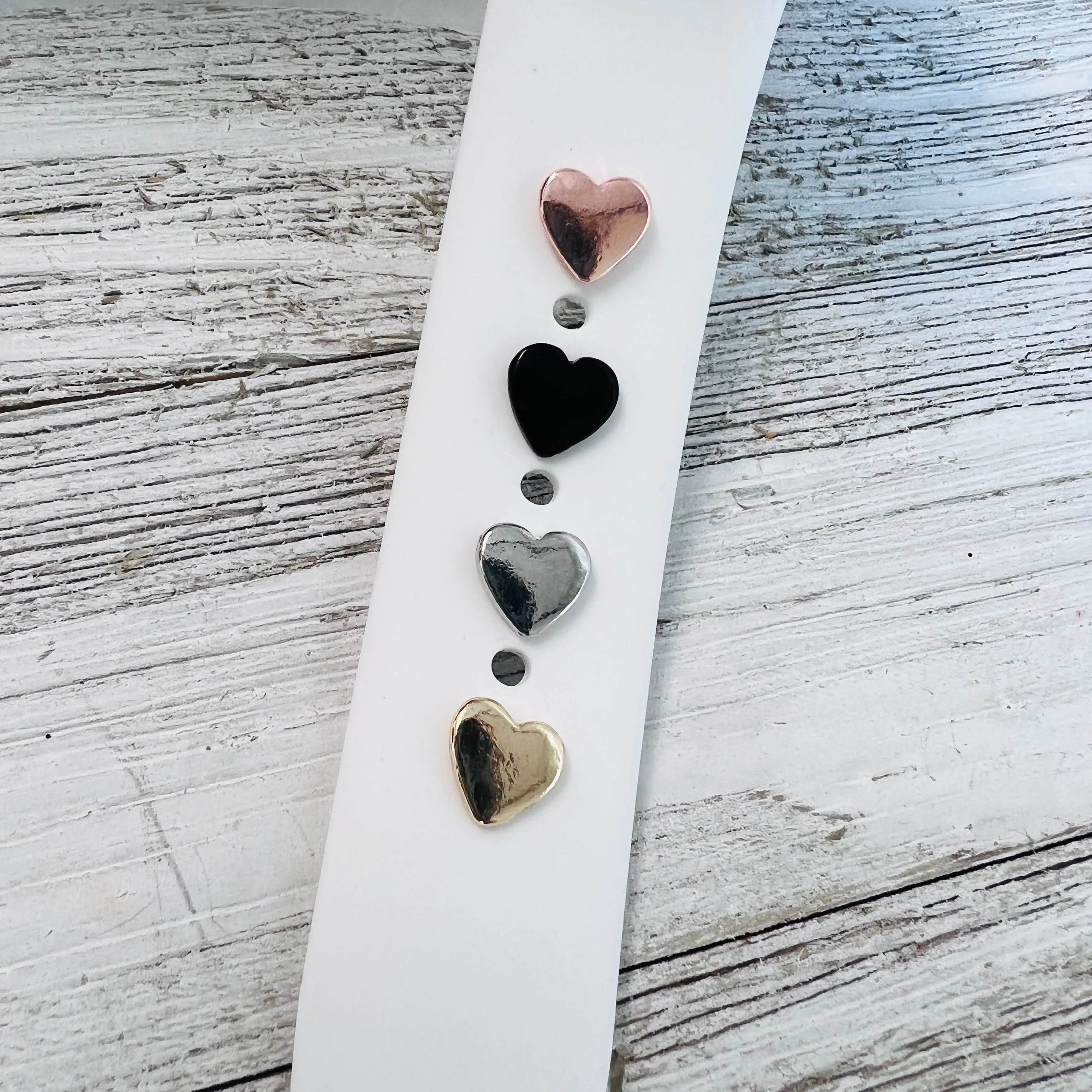 Band Charms 1pc. Heart Multiple Colors Available