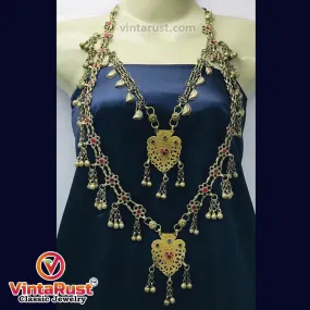 Bib Necklace With Two Layers Pendants