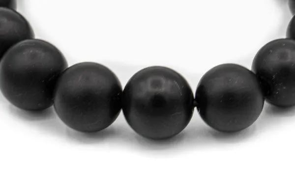 Black Onyx 14mm & 16mm Matte Natural Gemstone Bracelet