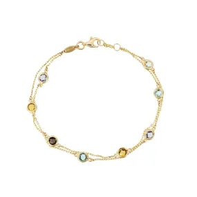 Bracelet "Colormix" 3,19Ct/7 - Or Jaune 375/1000