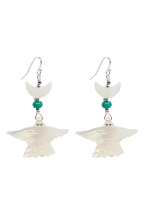 Breathe Deep Thunderbird Moon Earrings