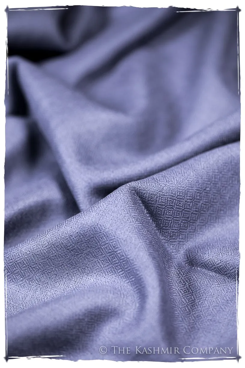 Bul Bul Baja Blue Kashmir Wool Scarf