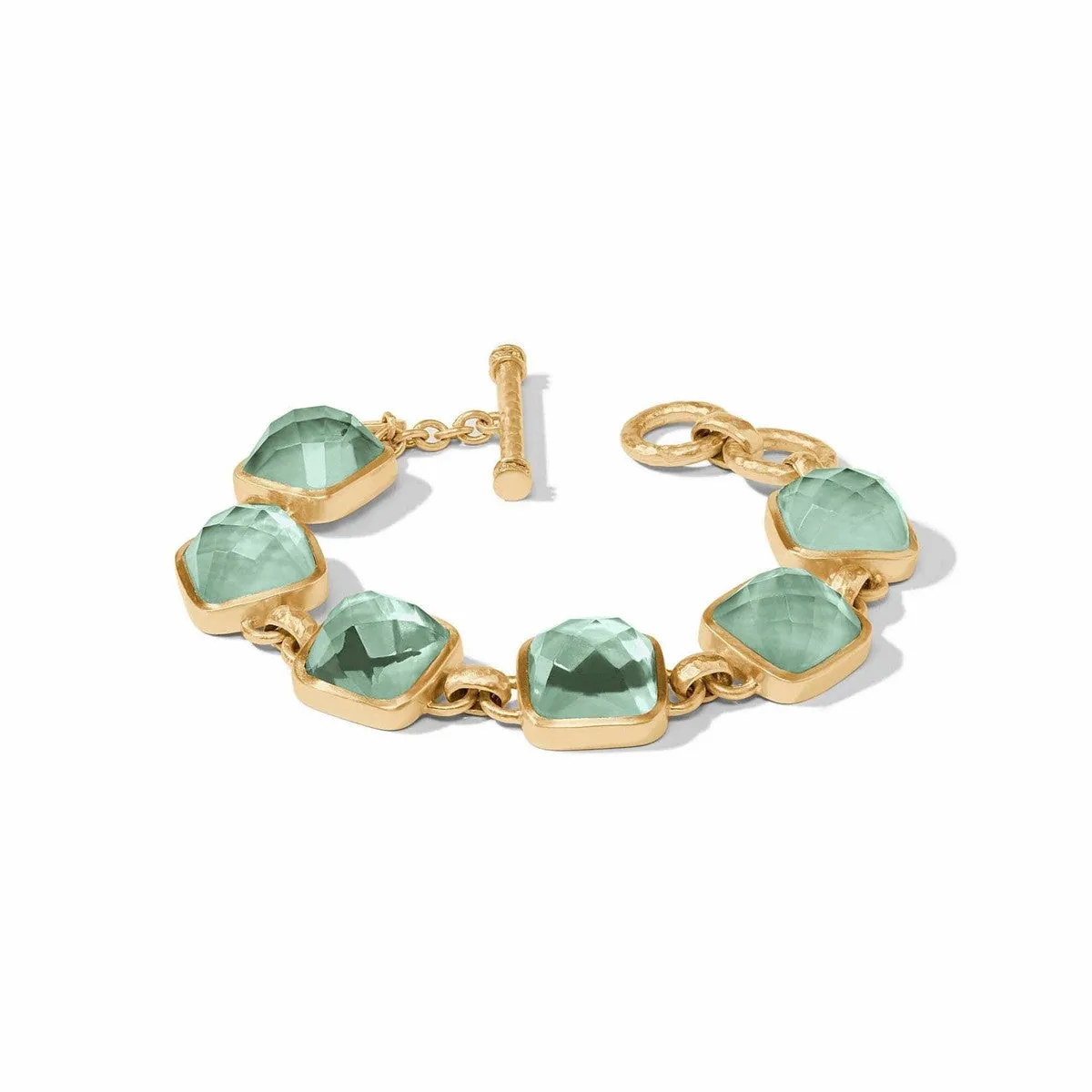 Catalina Stone Bracelet - Iridescent Aquamarine Blue