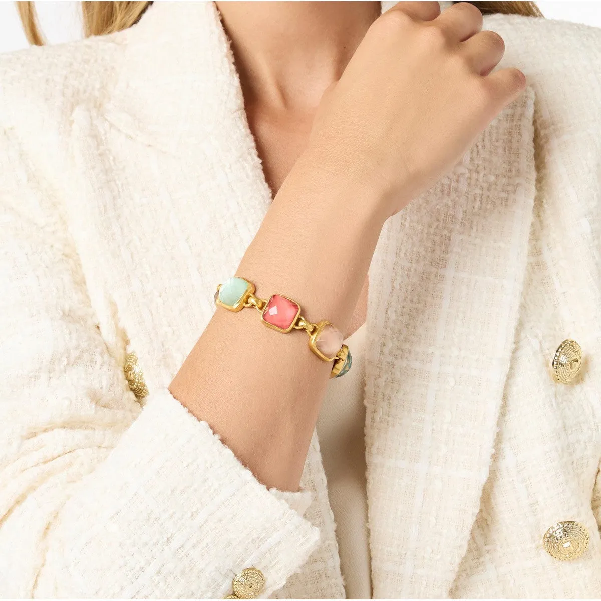 Catalina Stone Bracelet - Iridescent Aquamarine Blue