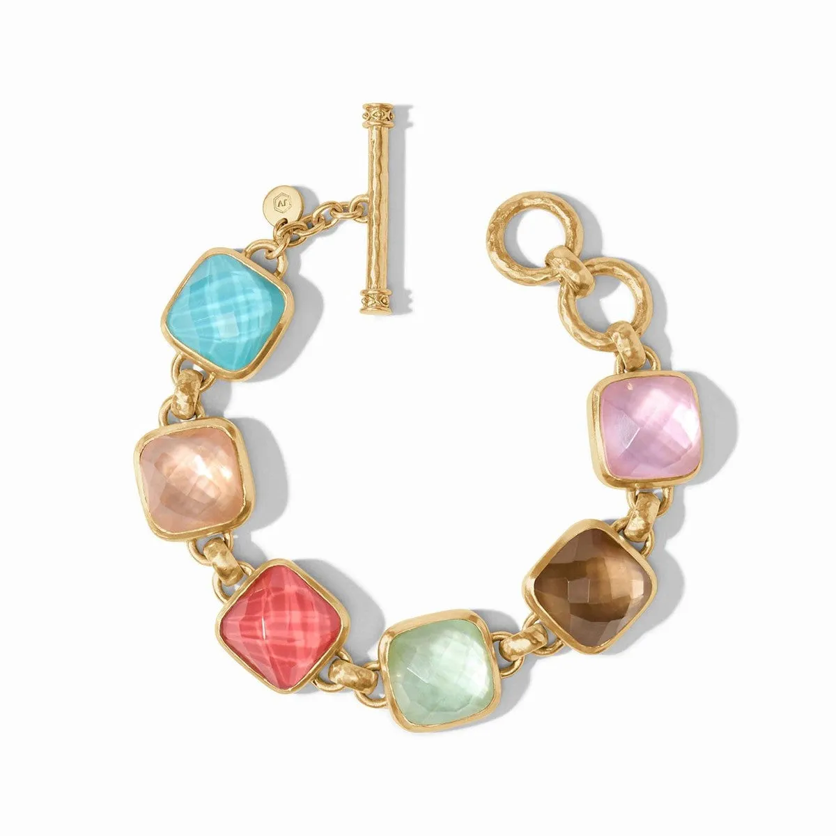 Catalina Stone Bracelet - Iridescent Aquamarine Blue