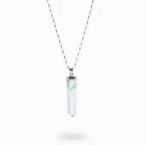 Celadonite Phantom Quartz Necklace