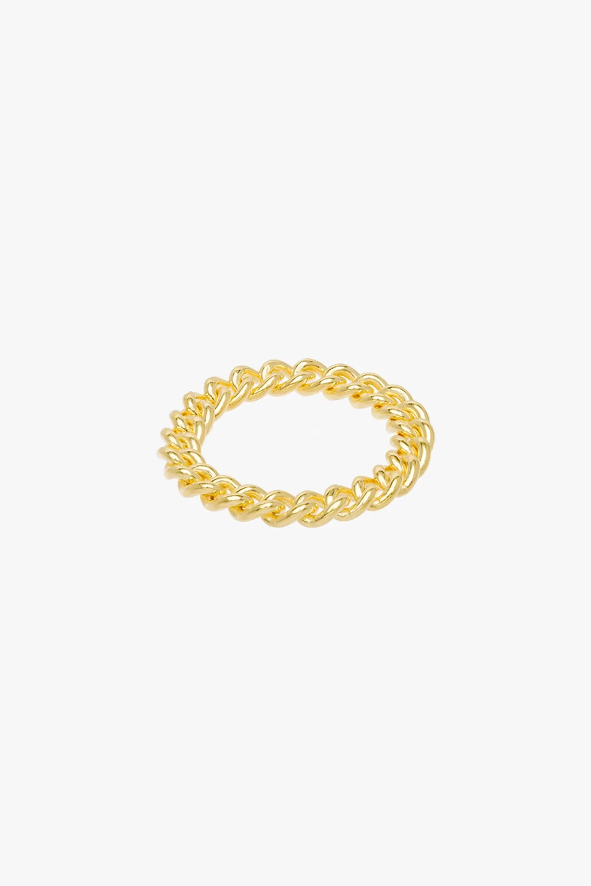 Chain ring gold plated