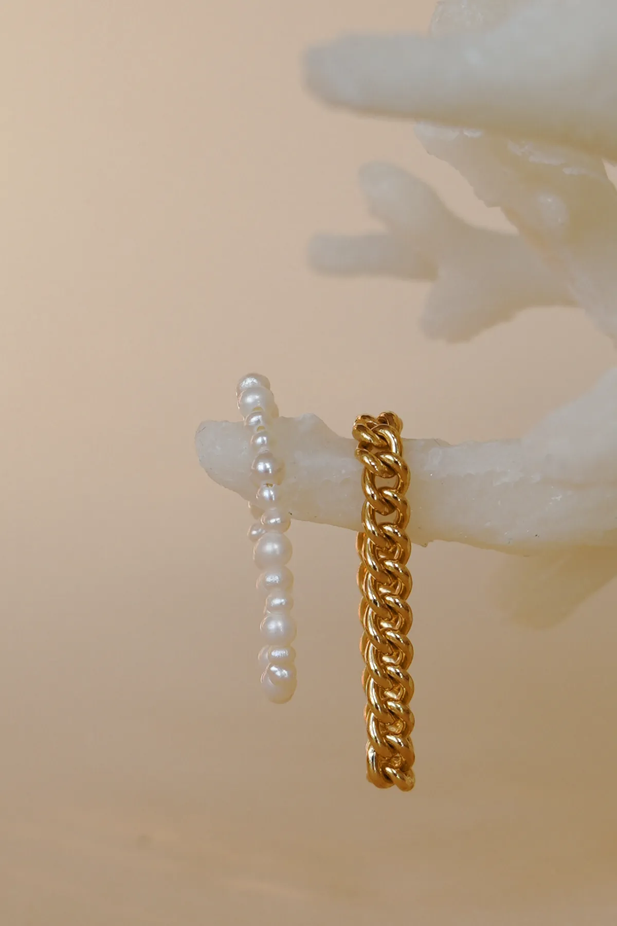 Chain ring gold plated
