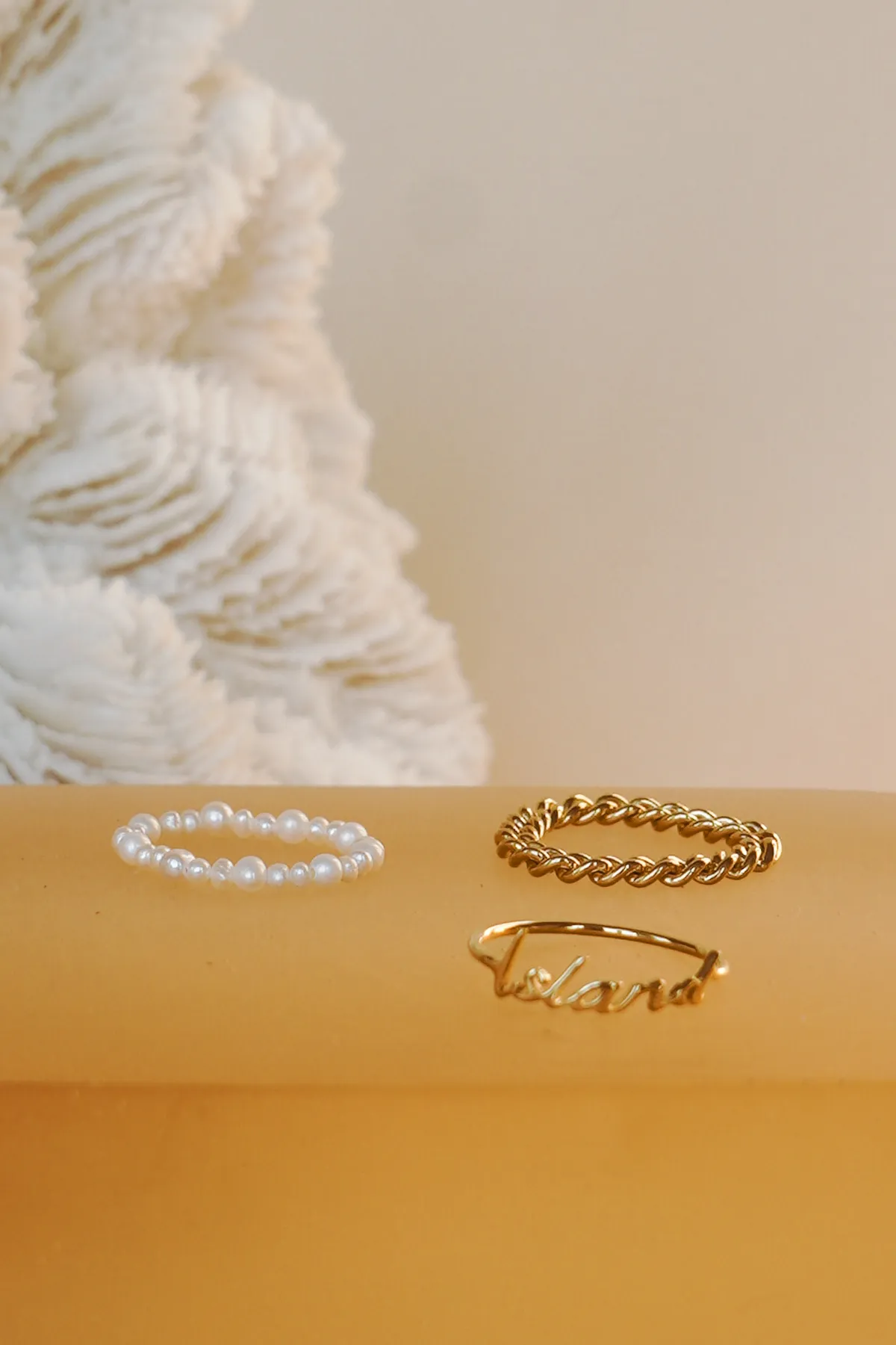 Chain ring gold plated