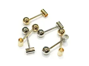 Charm, Brass, 8x29mm, T-shape, 2 Pieces | 銅吊飾, 8x29mm, T形, 2個