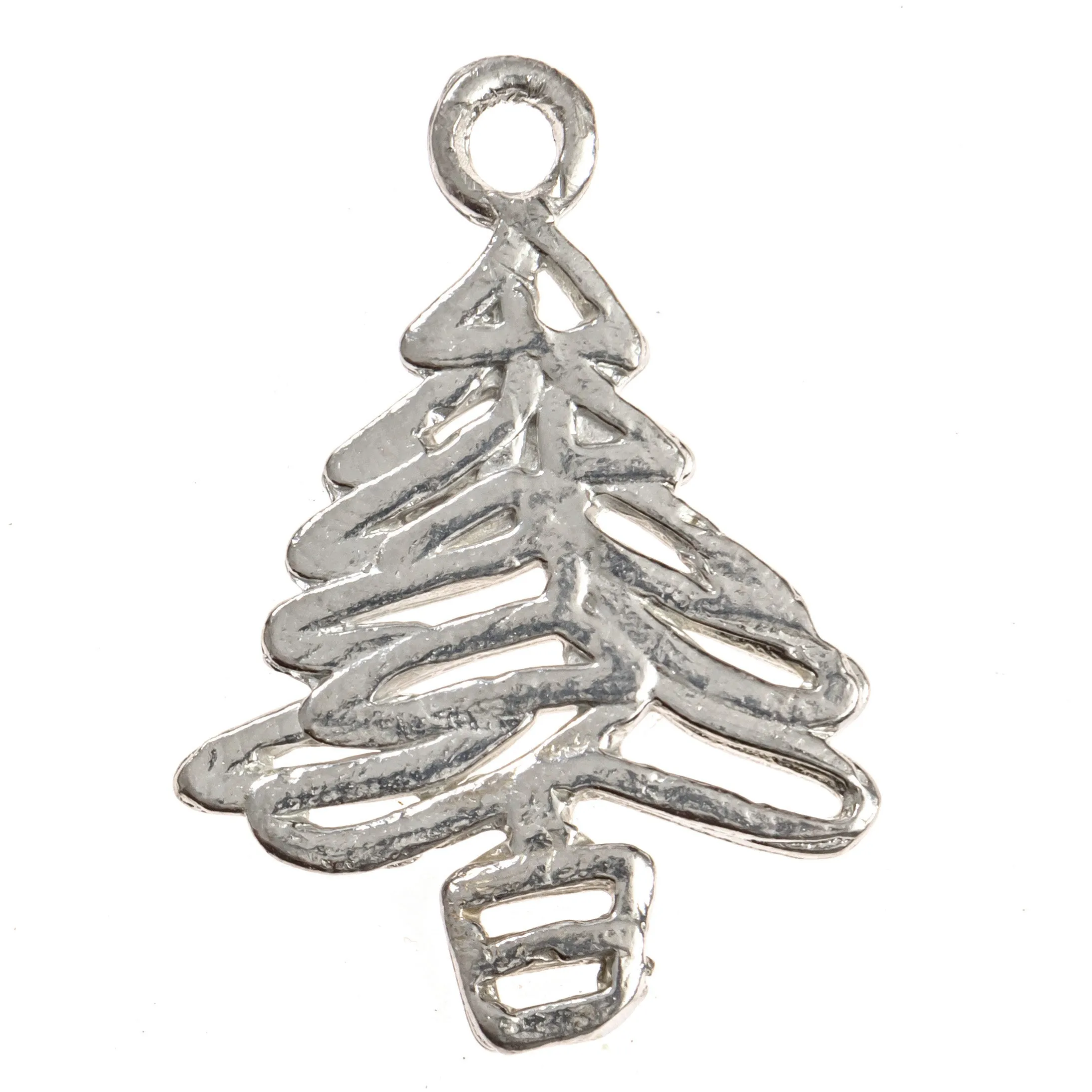 Christmas Tree Pendant Necklace - Holiday Jewelry