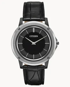 Citizen Eco-Drive One Black Dial Stainless Steel Watch AR5024-01E