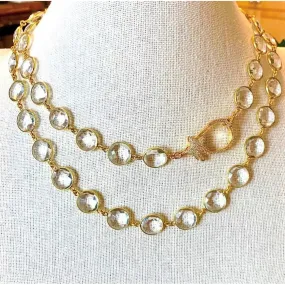 Clear Quartz Star Clasp Necklace