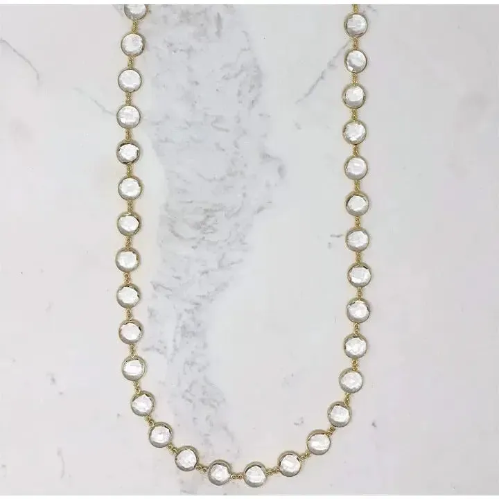 Clear Quartz Star Clasp Necklace
