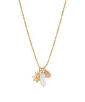 Coin Pearl Pendant Necklace