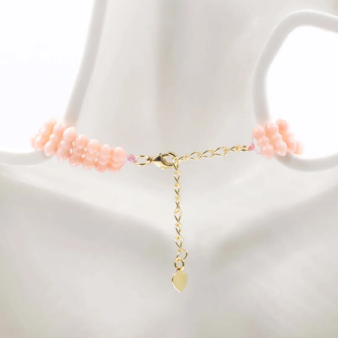 Coral Necklace Beaded Necklace Gemstone Necklace Clasp Necklace Coral Bead Necklace 18 inch SKU:6142604