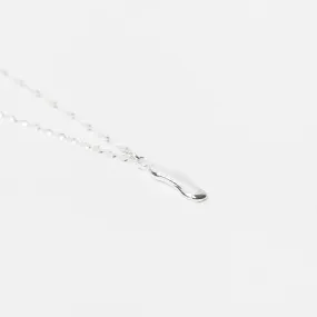 Coral Shell Necklace in Silver