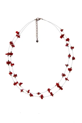 Coral Wire Necklace