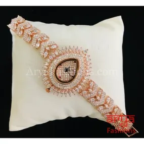 Designer CZ Bracelet Watch/ CZ Stone Female Wrist Watch/ Hip Hop Watch