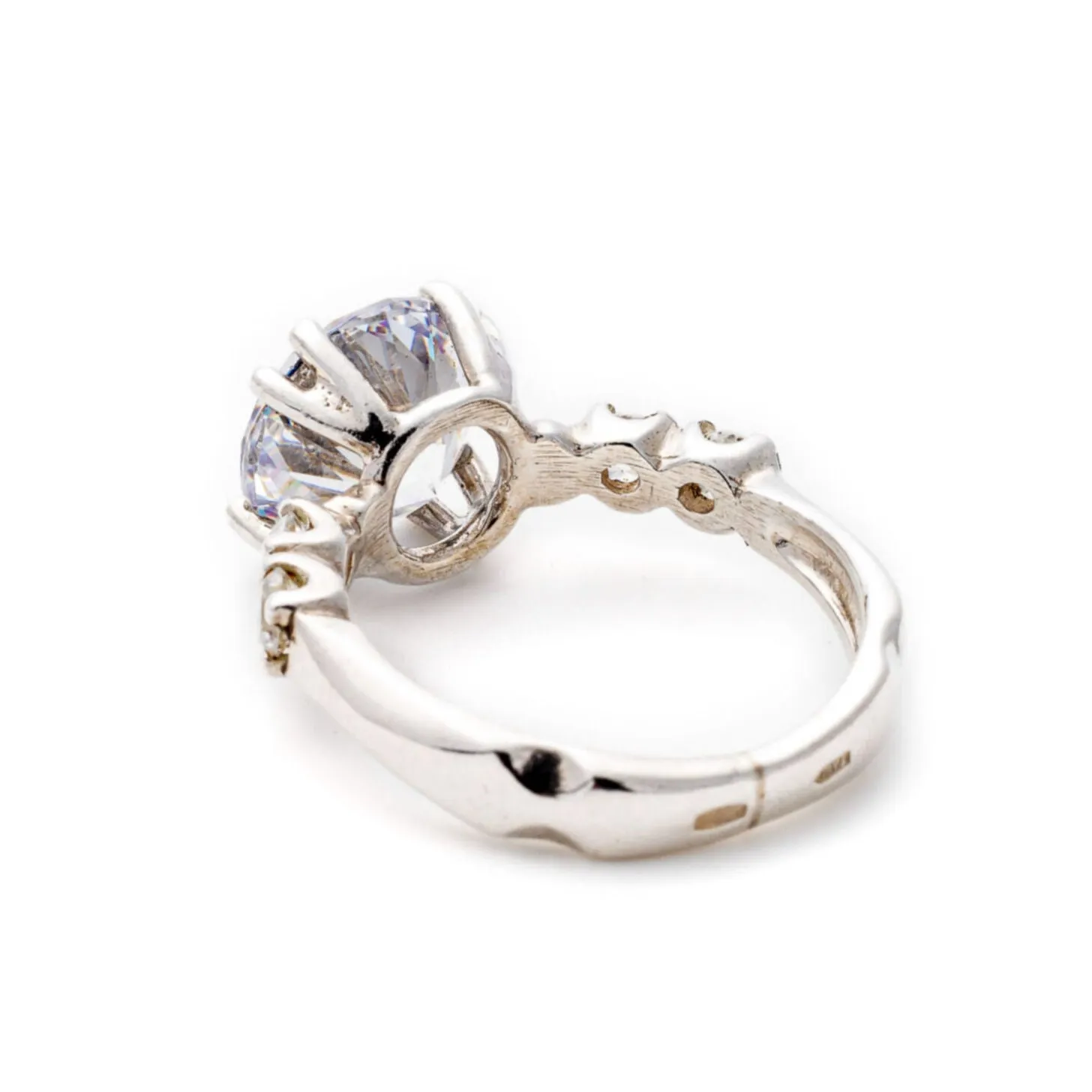 Diamond Engagement Ring - Sparkly Diamond Ring - Elegant Solitaire Ring