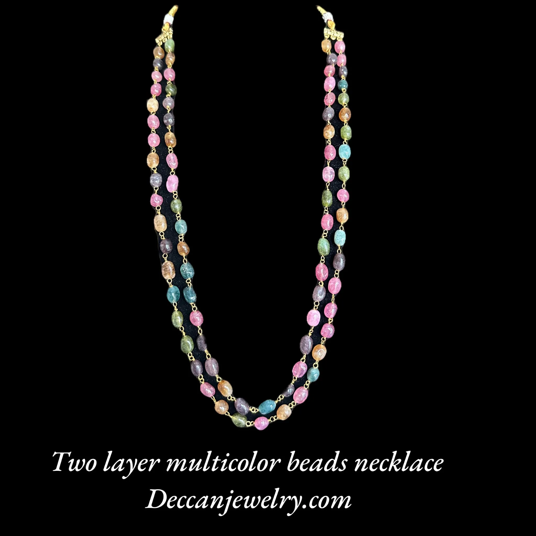 DLN60 Multicolor beads necklace ( READY TO SHIP )