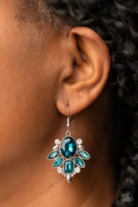 Earrings Glitzy Go-Getter - Blue E2292