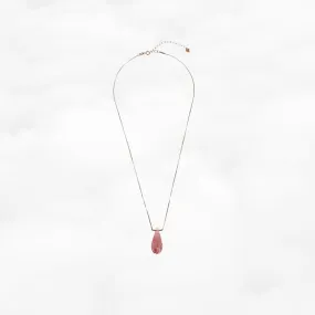 Elf Forest Strawberry Quartz Floral Necklace