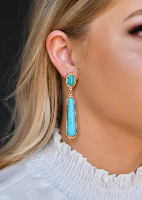 Ellie gold teardrop earrings