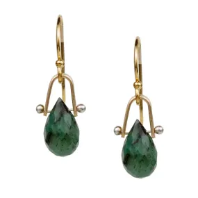 Emerald Drop Earrings