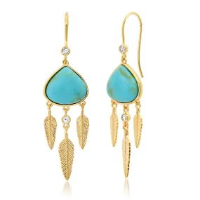 Feather Dangle Earrings