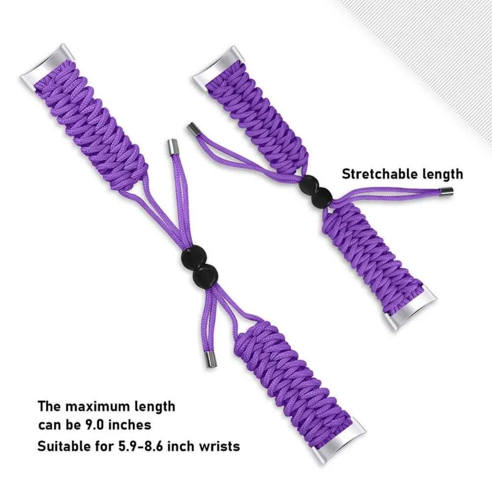 Fitbit Charge 5 elastic nylon watch strap - Purple