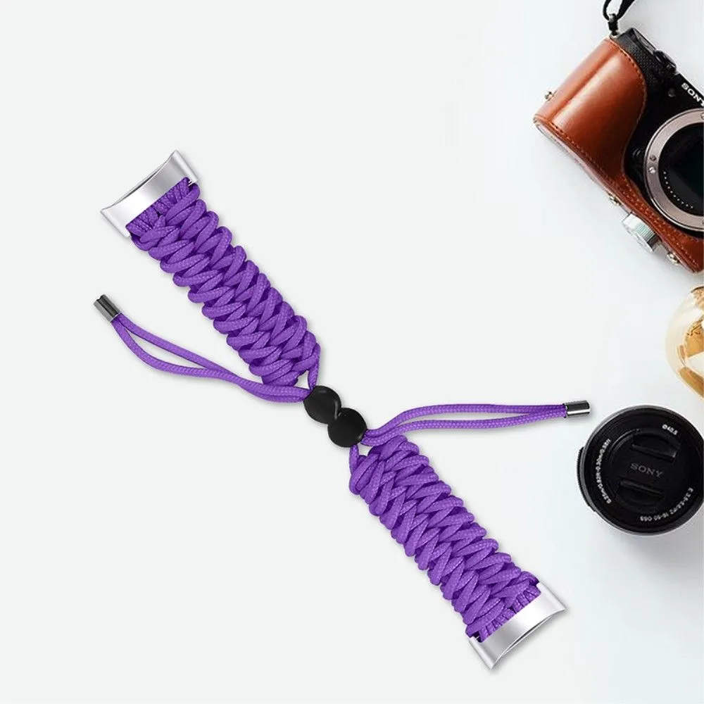Fitbit Charge 5 elastic nylon watch strap - Purple