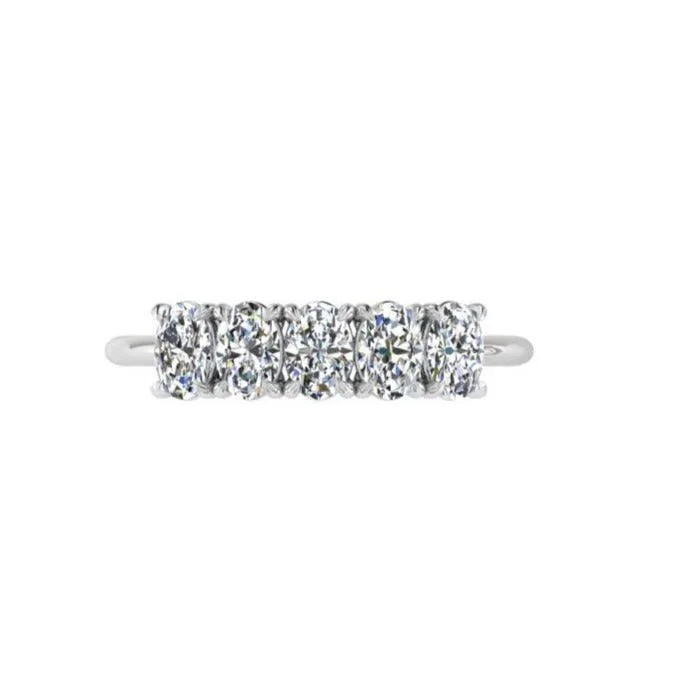 Five-Stone Oval-Cut Diamond Ring
