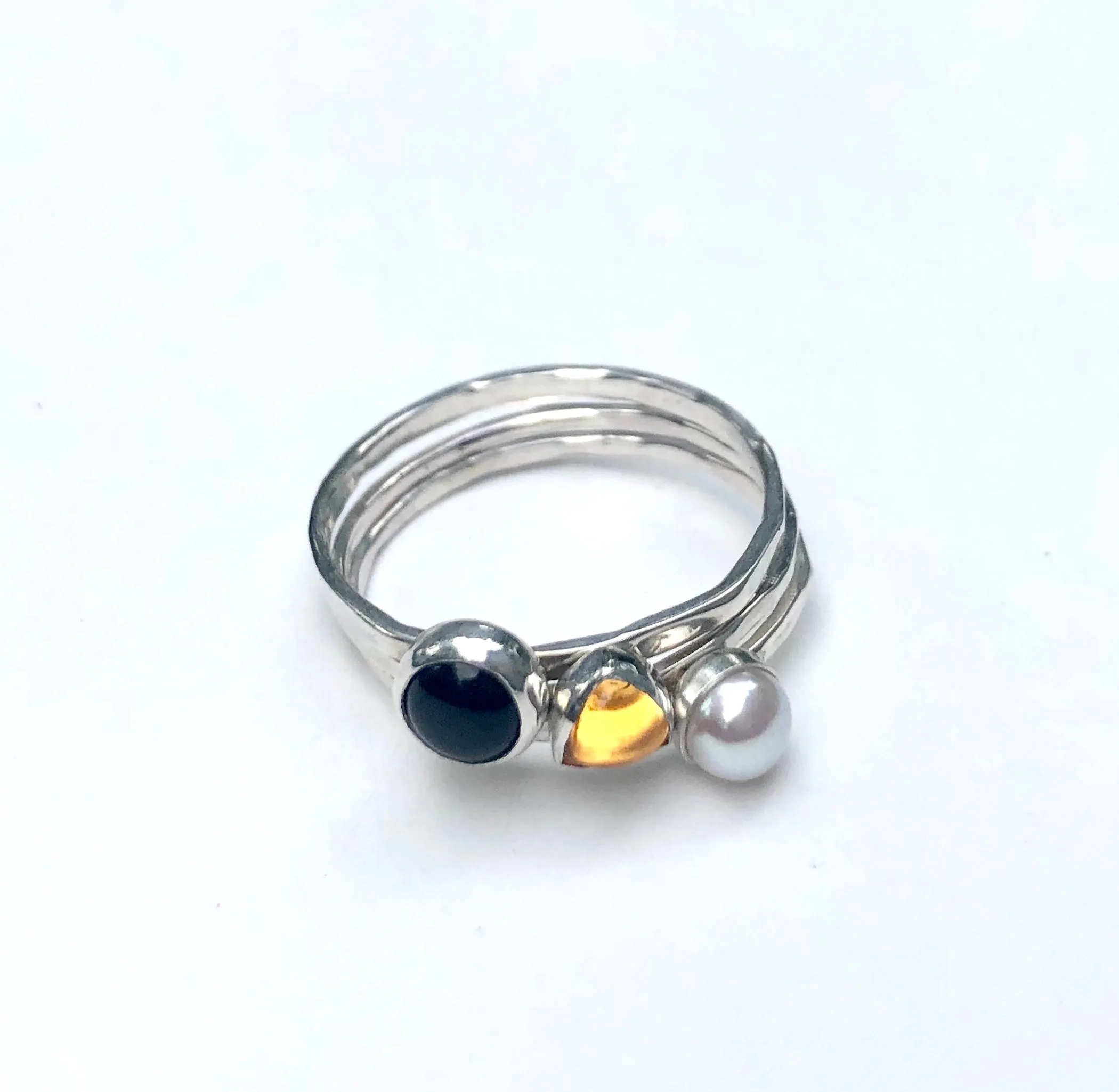 Fran - Onyx Stacking Ring