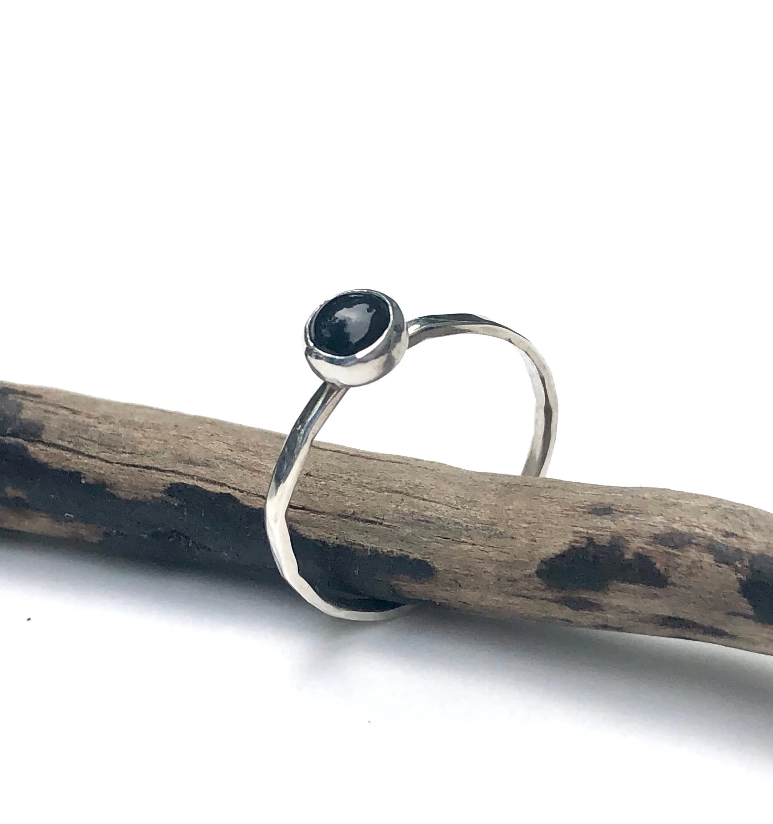 Fran - Onyx Stacking Ring