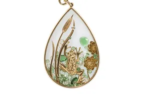 Frog Secret Glass Pendant