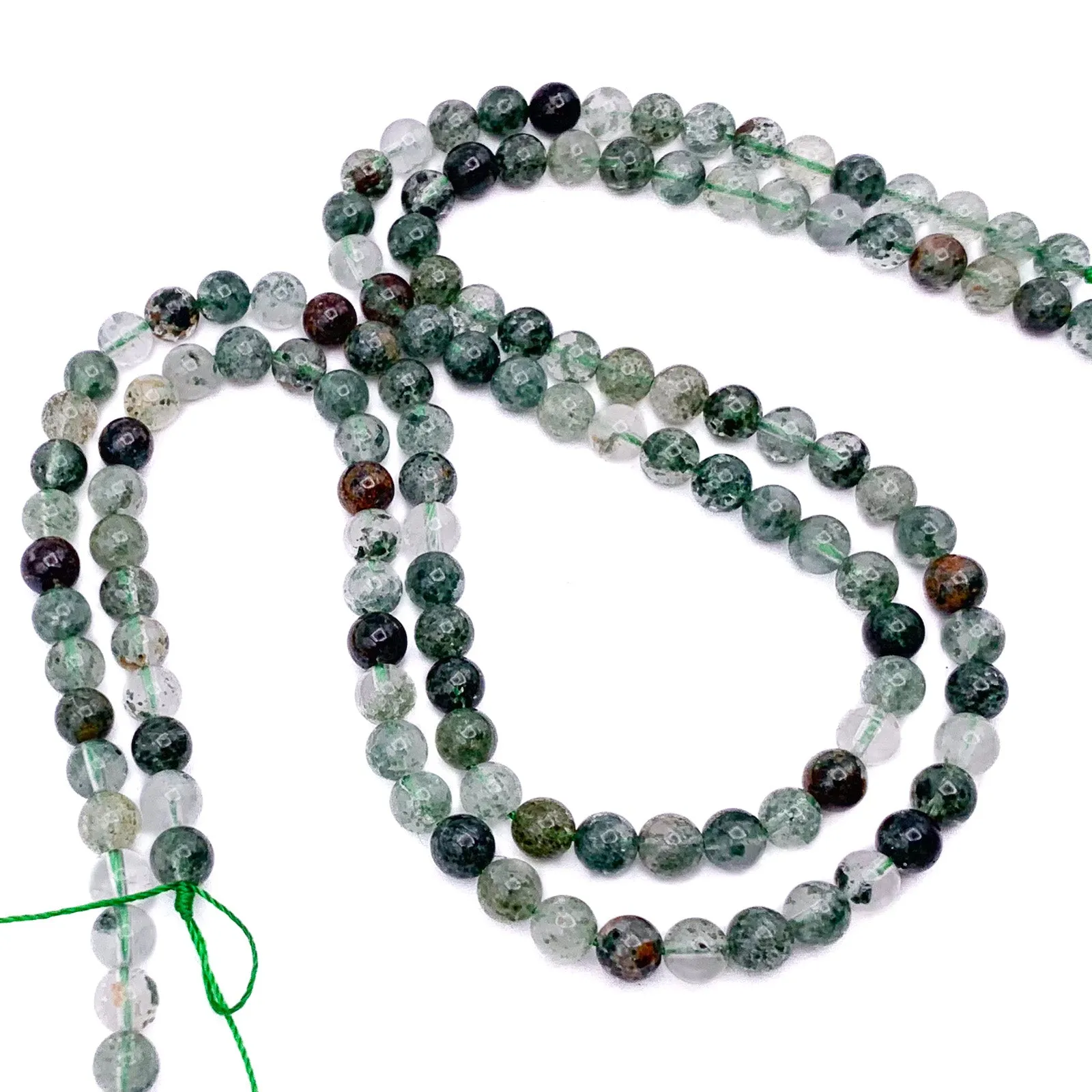 Garden Quartz 6mm Smooth Rounds Bead Strand