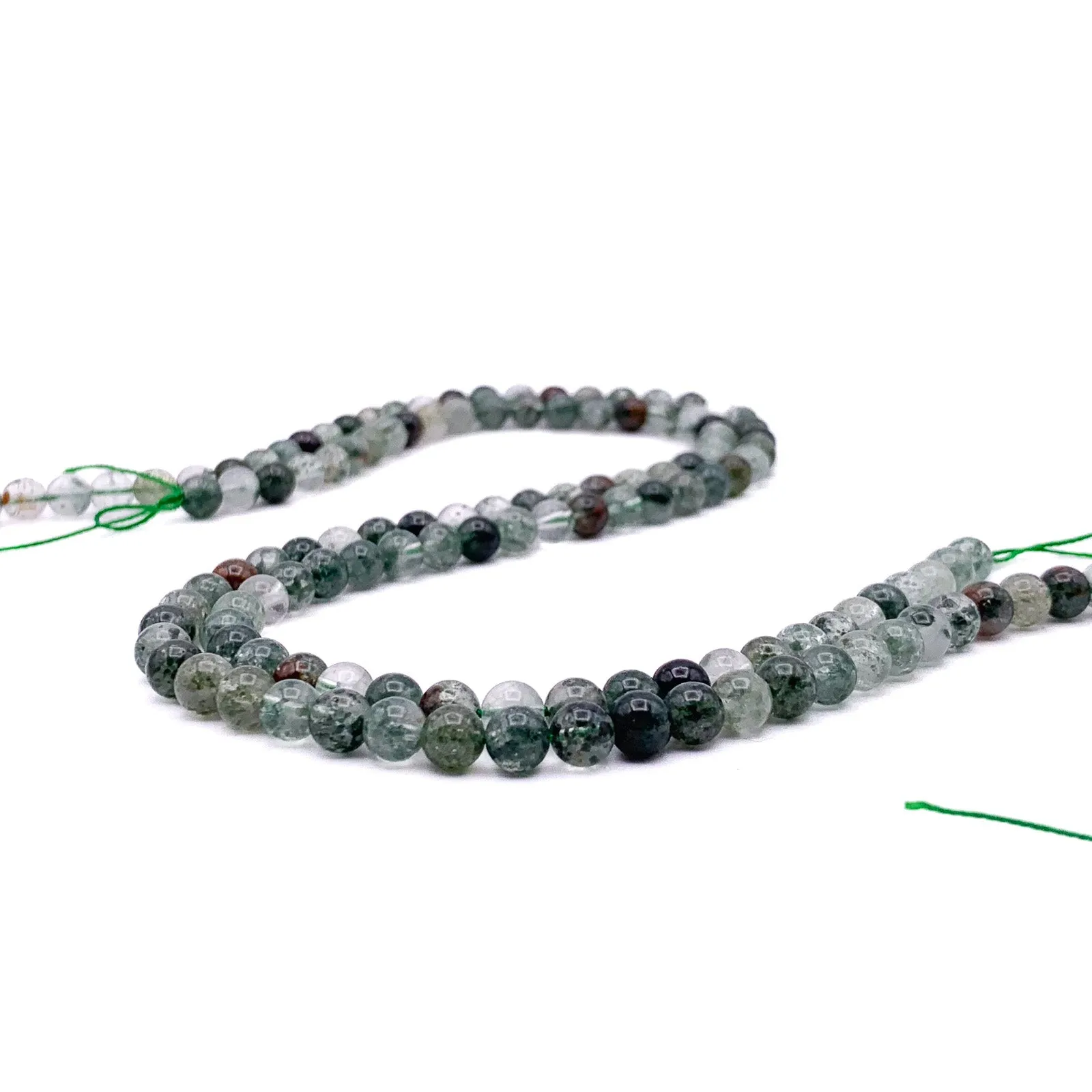 Garden Quartz 6mm Smooth Rounds Bead Strand