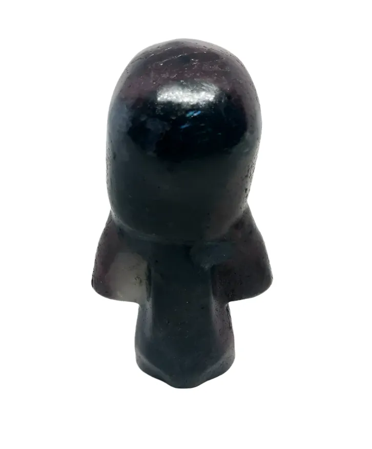 Garnet Crystal Scary Ghost Carving