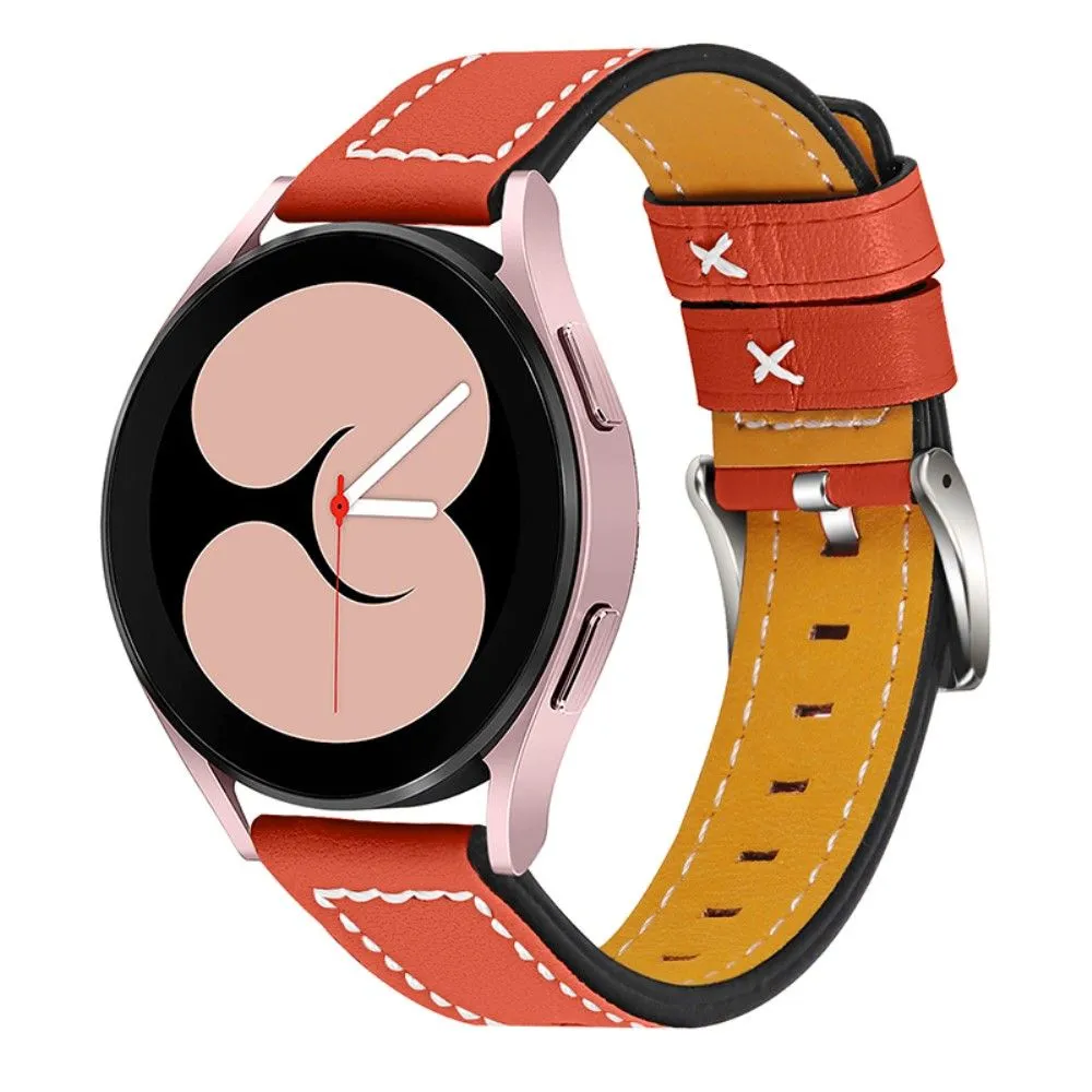Genuine leather watch strap for Samsung Galaxy Watch - Orange