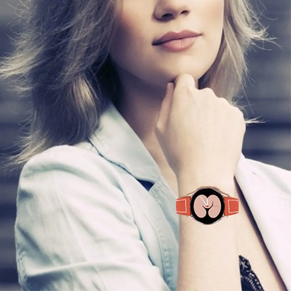 Genuine leather watch strap for Samsung Galaxy Watch - Orange