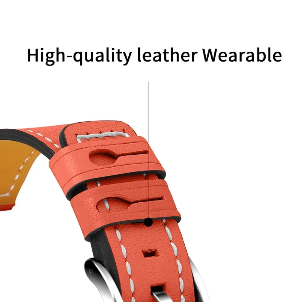 Genuine leather watch strap for Samsung Galaxy Watch - Orange