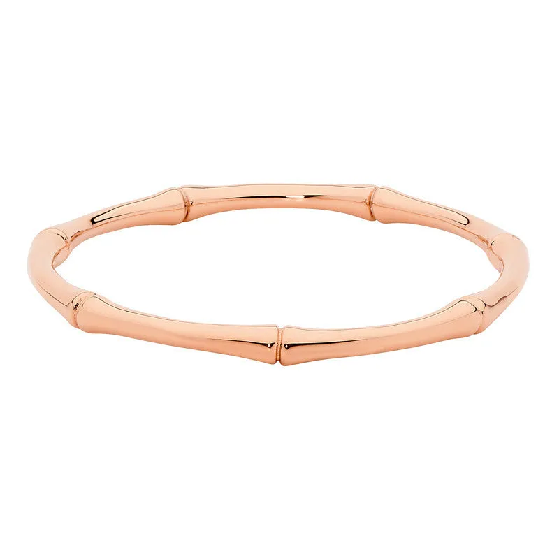 GEORGINI BAMBOO ROSE GOLD PLATED STEEL BANGLE