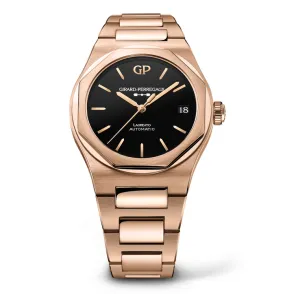 Girard-Perregaux Laureato 42mm Watch with Pink Gold Bracelet