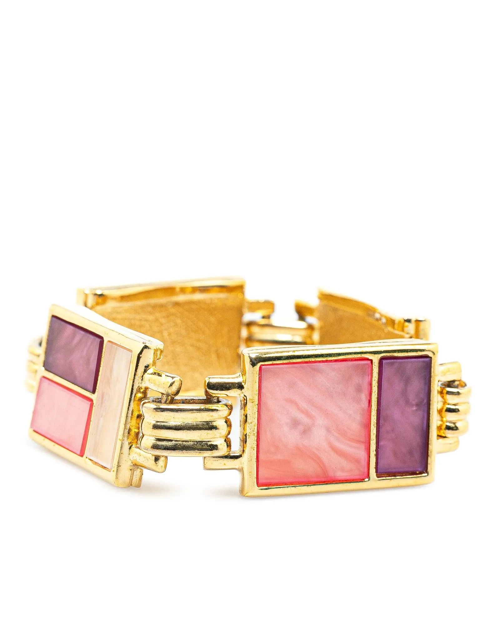 Gold Plated Enamel Bracelet