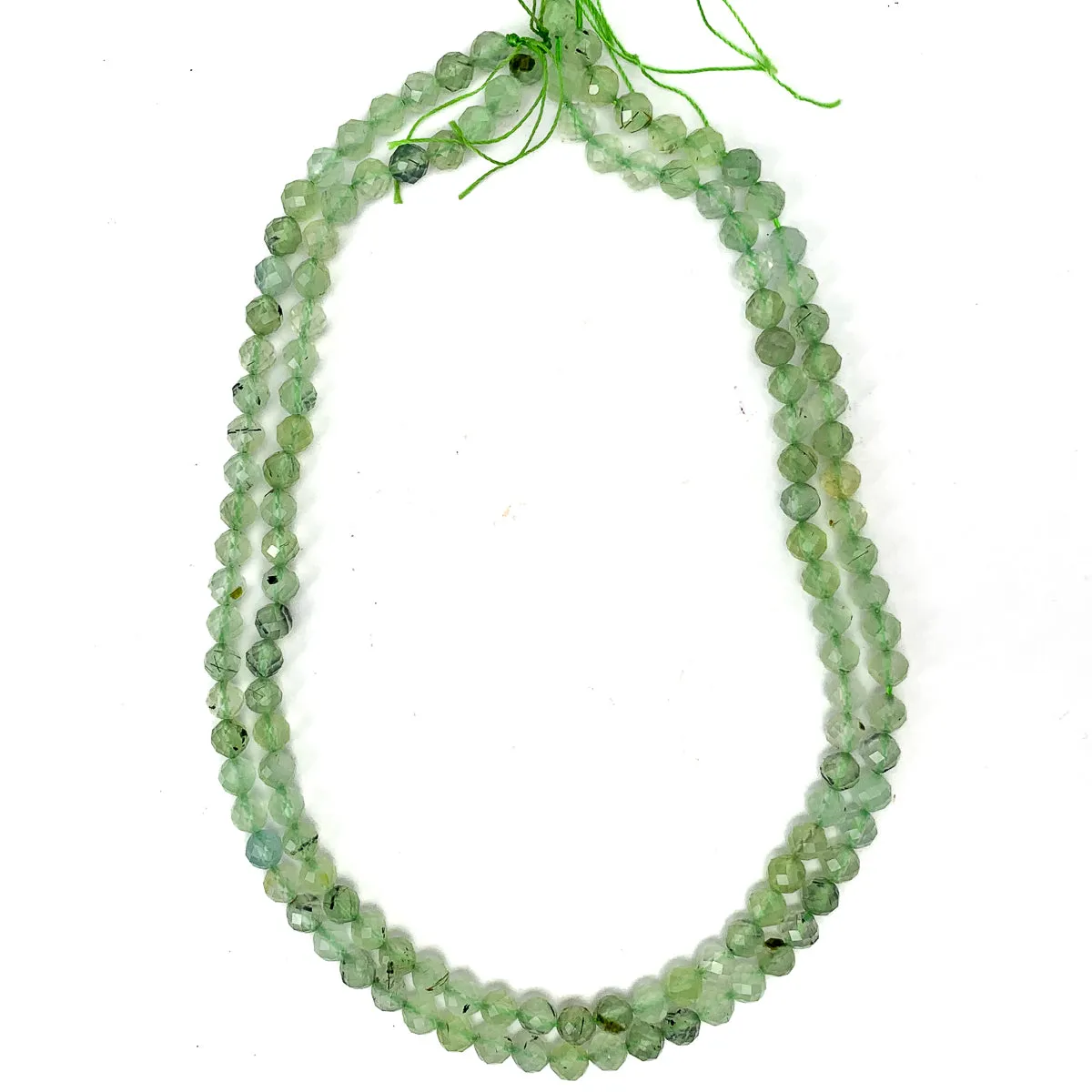 Green Quartz 6mm Faceted Rounds