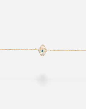 Hamsa Hand Evil Eye Diamond Bracelet